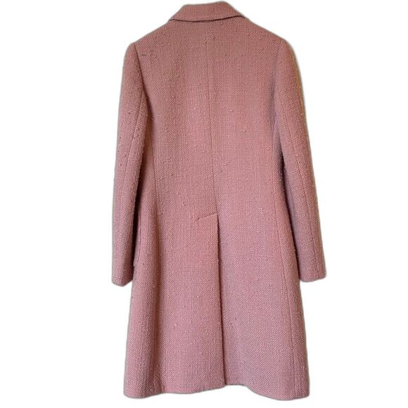 Banana Republic 100% Wool Pink Knee Length Lined Coat in Womens Size XS - Picture 7 of 7